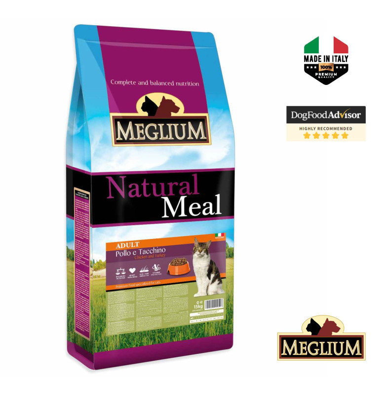 MEGLIUM CAT ADULT CHICKEN-TURKEY 15KG