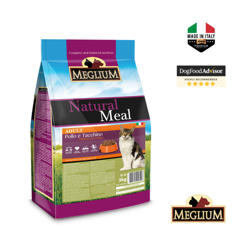 MEGLIUM CAT ADULT CHICKEN-TURKEY 3KG