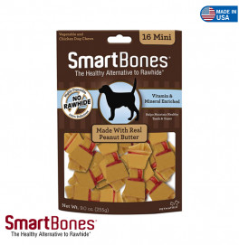 SMART BONES PEANUT BUTTER MINI 16 PIECES