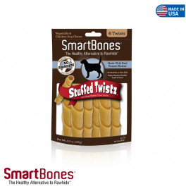 SMART BONES TWISTZ PEANUT BUTTER 6 PIECES