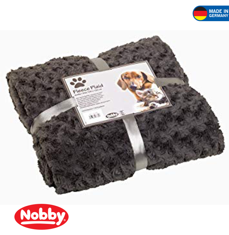 Fleece Plaid Super Soft M 100 X 150 Cm Grey Bed Blanket Nobby Germany