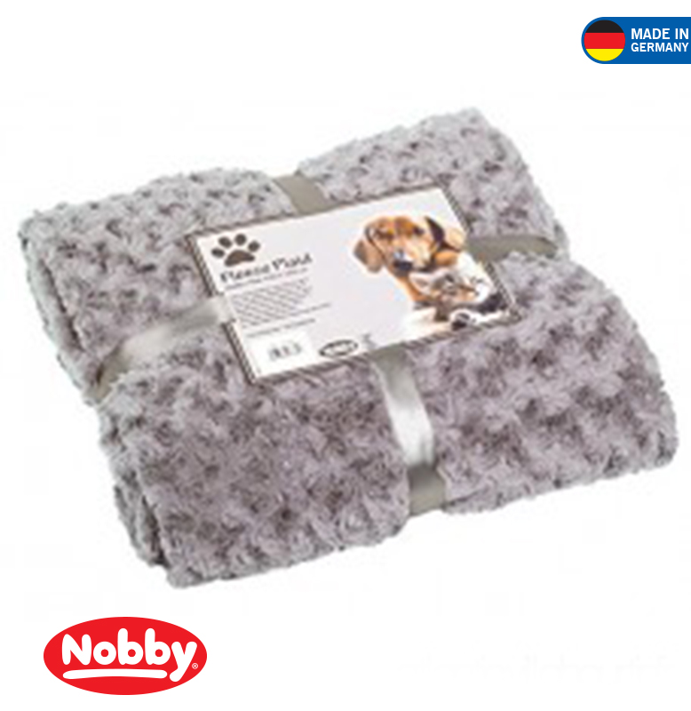 Fleece Plaid Super Soft M 100 X 150 Cm Light Grey Bed Blanket Nobby Germany