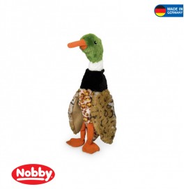 PLUSH DUCK FLAT GREEN 34CM